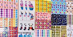 29+ Sticker Pack, Preppy DIY Cards GIRL Princess Journal Fun Kids