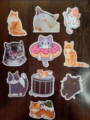 STICKERS UPICK Various Animals Cute Cartoon Vinyl PEEL & STICK