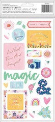 Dear Lizzy She’s Magic Thickers Stickers 5.5X11 44/Pkg Delightful Phrase & Icons