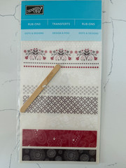 Stampin Up Rub-ons Dots & Designs Flowers Circle Patterns Scrapbooking Crafts