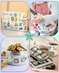Stickers for Water Bottles, 600 Pcs/Pack Cute Vinyl Waterproof Laptop Sticker…