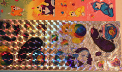 VINTAGE LOT LISA FRANK STICKER STRIP BUBBLE CRYSTAL PRISM HORSES KITTIES PUPPIES