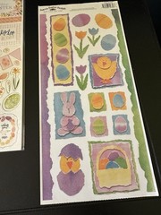Easter Spring Scrapbook Sticker Chipboard Embellishments Mixed Brands Lot Of 5