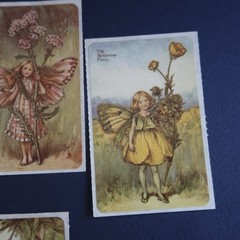 Vintage Brier Rose Flower Fairies Sticker Mod Lot Victorian Greetings