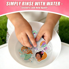 Jelly Sticker Book for Kids 2-4, Waterproof Reusable Sticker Book for Toddlers,