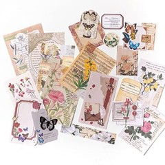 260 Pcs Vintage Junk Journal Supplies Scrapbooking Kit for Art Collage Album