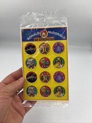 2 Packs 1983 Vintage Sticker Store McDonald’s Ronald McDonald Sealed Stickers