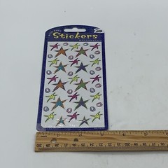 5 Mello Smello Holographic Stars Faces Smiley Sheet Sticker Package Lot “As Is”