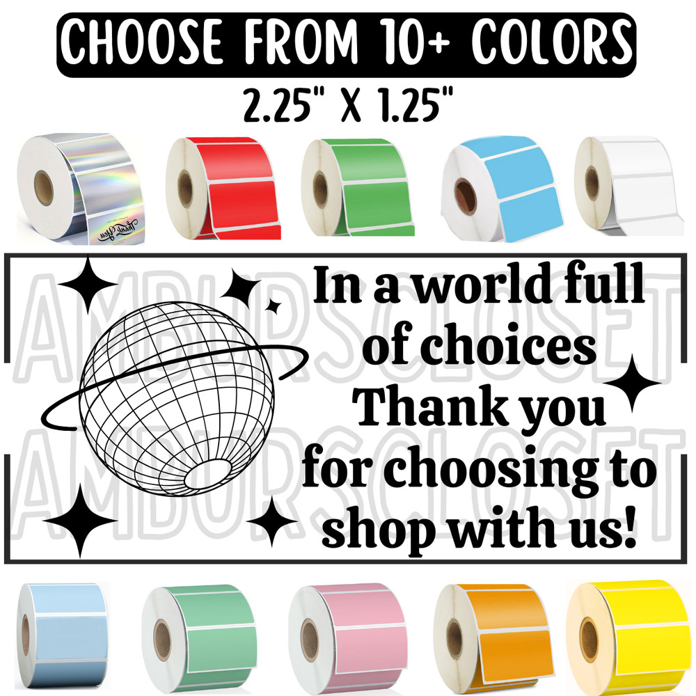 50 SMALL BUSINESS MOON STICKERS 2.25″ LABELS REVIEW THANK YOU SCRATCH RESISTANT