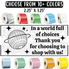 50 SMALL BUSINESS MOON STICKERS 2.25″ LABELS REVIEW THANK YOU SCRATCH RESISTANT