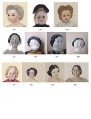 Doll Head Prints Set of 20 Vintage Doll Head Prints on Lightweight Cardstock