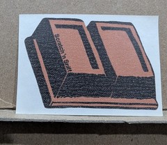 Vintage 3M Die Cut Chocolate Bar Scratch & Sniff Sticker