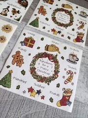 Joy Marie Retired Stickers Country Christmas Wreath Angel Home LOT #48