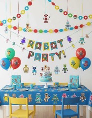 Robot Squad Sticker Set – 16 Piece