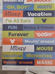 Vintage EK Success Disney Mickey Mouse Scrapbook Sticker Theme Pack Lot of 7