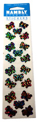 Hambly Studios Prismatic Stickers Mini Butterflies 1 Sheet NIP Bug Insect VTG