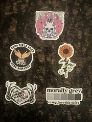 Dark Romance Reading Stickers Set Of 15
