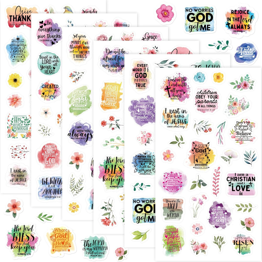 Christian Bible Verse Stickers for Journaling Inspirational Scripture Sticker Re