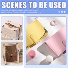 160Pcs 4 Colors Metal Book Corners Protector 2 Styles Guard Edge Cover Book S…