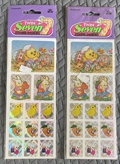 Vintage STICKER LOT Prismatic Easter And Cherubs Highlights Punch Art Hunchback
