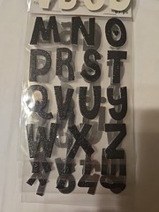 Recollections UPPERCASE AND LOWERCASE ALPHABETS Scrapbooking Stickers 87 Pc