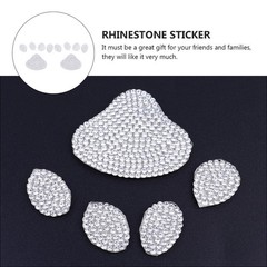 2Pcs Crystal Stickers Decorative Decals for Clothes Bags