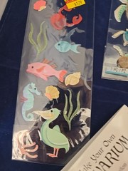 Fish & Turtle Scrapbooking Sticker Lot Of 4