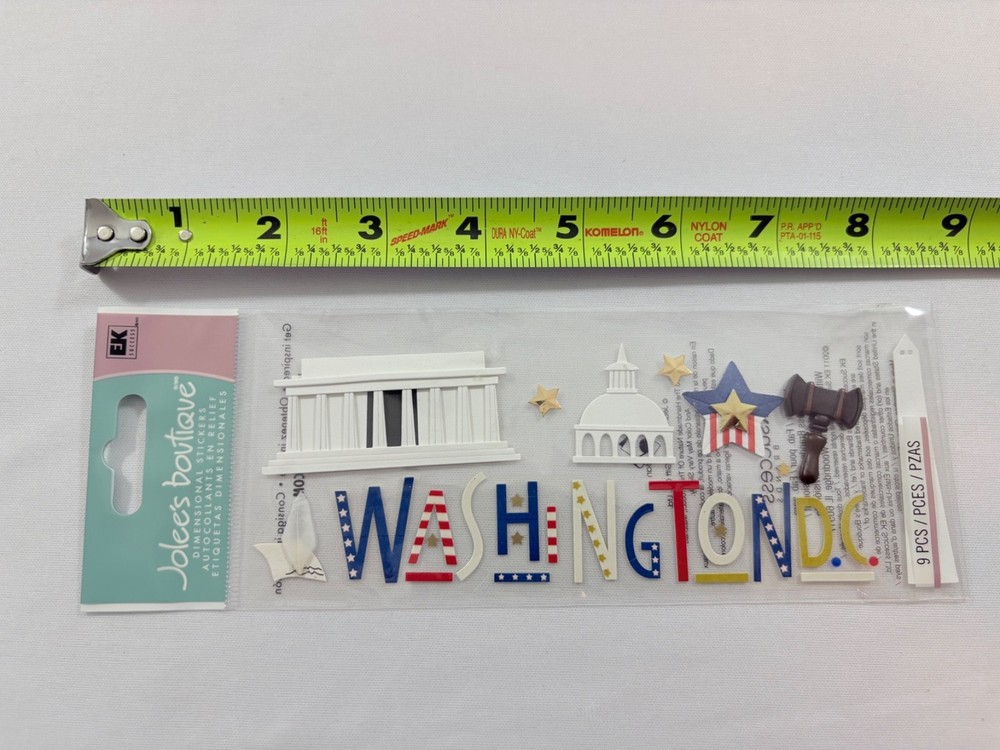 JOLEE’S BOUTIQUE STICKERS / WASHINGTON D.C. / DIMENSIONAL