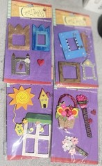 Junk Journal Embellishment Lot – Handmade Adornments, Frames & Flowers ~ 4 Packs