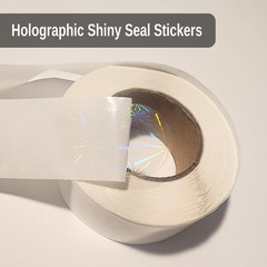 1 Inch Transparent Seal Stickers. 1000 Pcs Holographic Clear Sealing Stickers fo