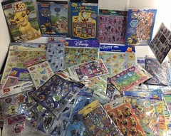 disney Nickelodeon ￼scrapbooking stickers lot Of 44 Packs Over 3500 Individual ￼