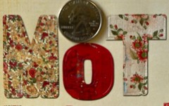 MOTHER MONOGRAM Card Stock Die-Cuts(56pc)daisyd’s•Letter •Word•Card Making•Scrap