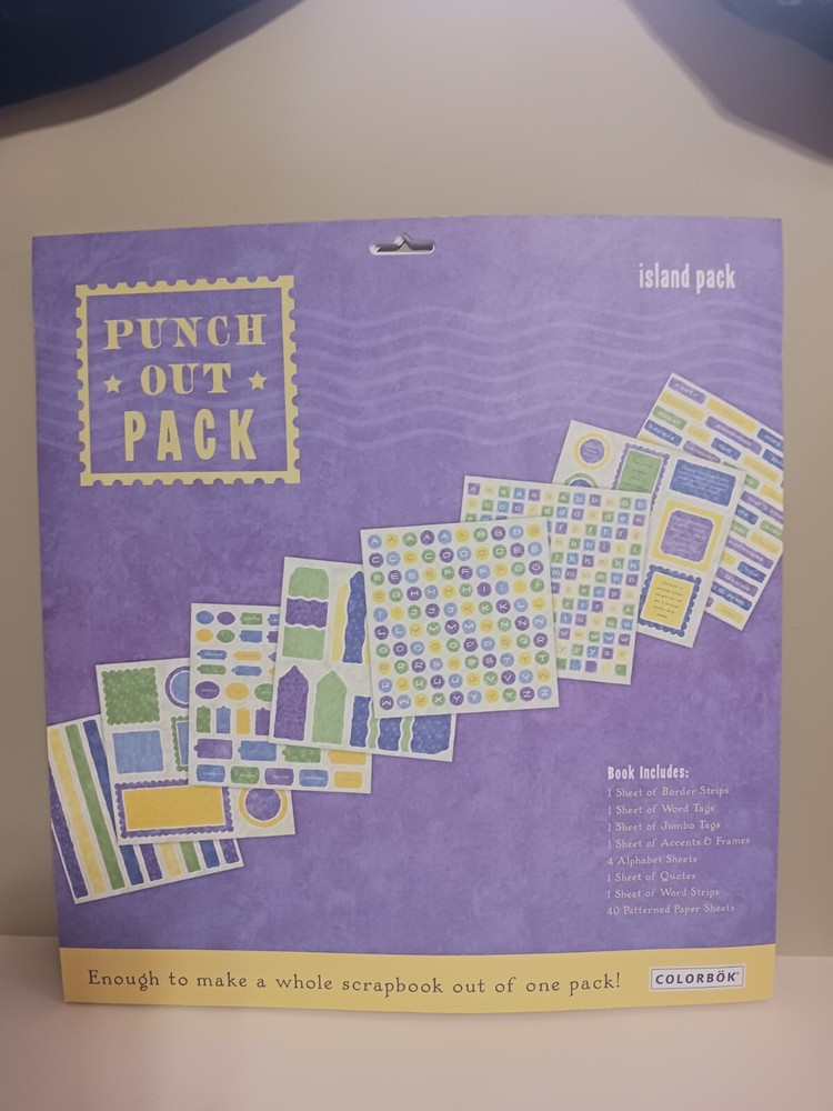 Colorbok 12 X 12 Punch Out Pack «ISLAND» – 50 SHEETS!!!!