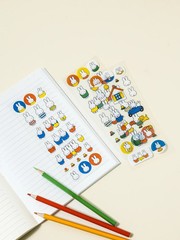 MIFFY Deco Stickers PVC Clear Stickers (3) & 3D Crystal stickers (1) Rare New