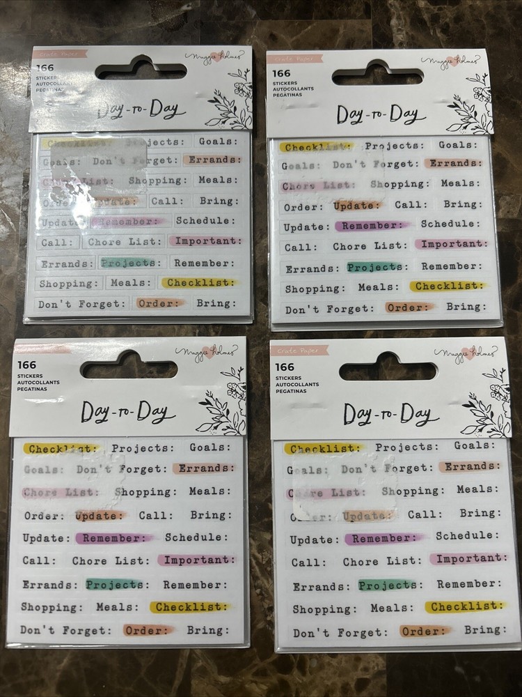 Crate Paper Mini Sticker, Book 2 Set Of 4