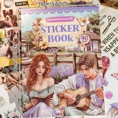 JUNKJWBZ 360 PCS People Stickers Book for Adults – Vintage Aesthetic Journali…
