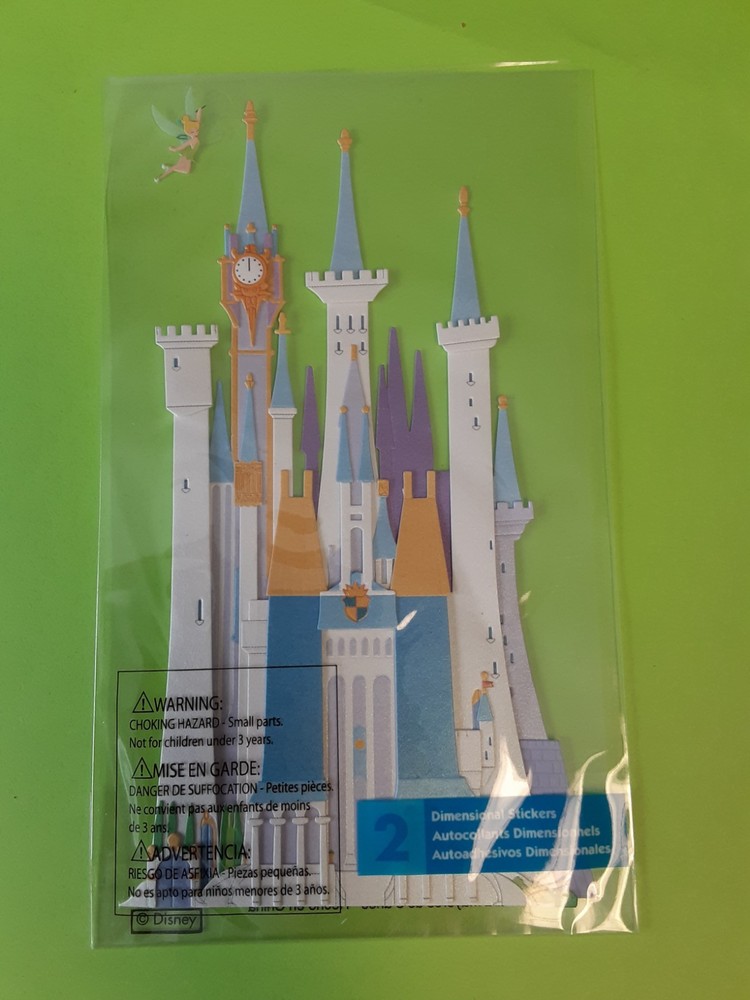 EK Success Disney castle 3D sticker pkg (free ship $20 min US only)