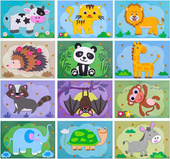 12PCS 3D EVA Foam Stickers for Preschool Art Class – Sea Animals