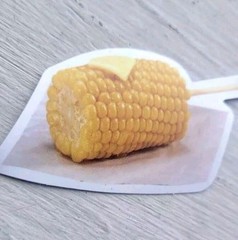 Vintage Food Sticker Mashed Potatoes And Gravy Sweet Corn Butter Delicious 3 Pc
