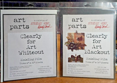4 pkgs. Studio 490/Wendy Vecchi ART PARTS MODELING FILM, 2 whiteout, 2 blackout