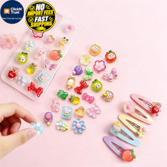 120PCS Mixed Colors Slime Charms Cute 0.6 inch to 1 inch,