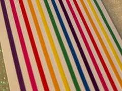 THE PAPER COMPANY BRIGHT MULTI-COLOR BORDER LINES (BUY 3 OR MORE FREE SHIPPING)