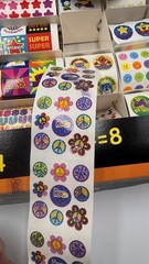 VTG SandyLion 1500 Sticker Set Box Rare Metallic Prismatic Teacher Y2K Lot