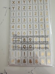 American Crafts Thickers Banners Gold Matte Puffy Stickers 168 PC Scrapbooking
