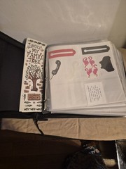 Crop instyle psb 3 ring binder W/ Family friends & home cutouts & Stickers