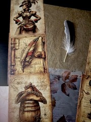 Vintage Explorer Junk Journal Kit Travel Ephemera Handmade Folio 93 Pieces