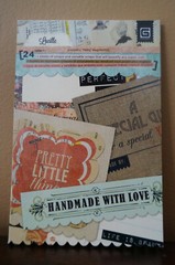 Basic Grey Lucille Scrapbook LOT 12 X 12 Paper Chipboard, Snippets & Buttons