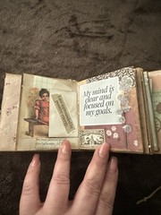 Handmade Junk Journal Mini Brown “Enjoy Your Life” #0774