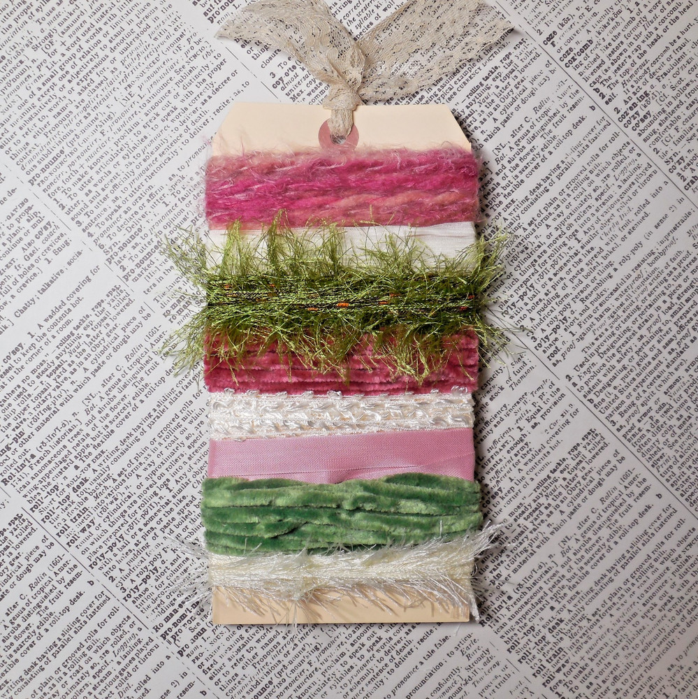 Fiber Art Yarn Journal Scrapbook Mixed Media Gift Wrap 24 Yds «Shabby Chic»