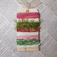 Fiber Art Yarn Journal Scrapbook Mixed Media Gift Wrap 24 Yds «Shabby Chic»